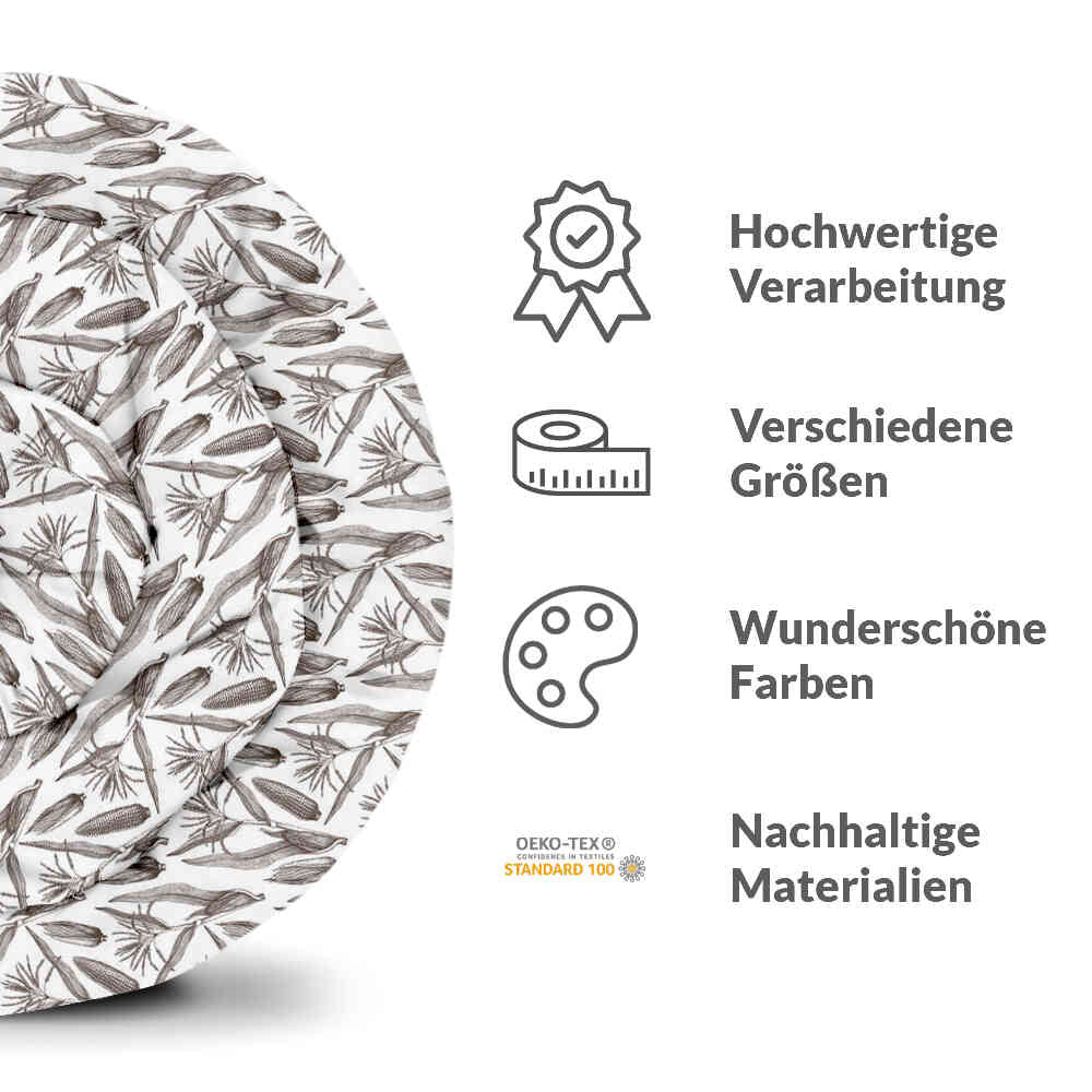 Therapiedekens beddengoed set wit met maïs