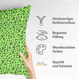Gezondheidskussen lichtgroen met vraagteken