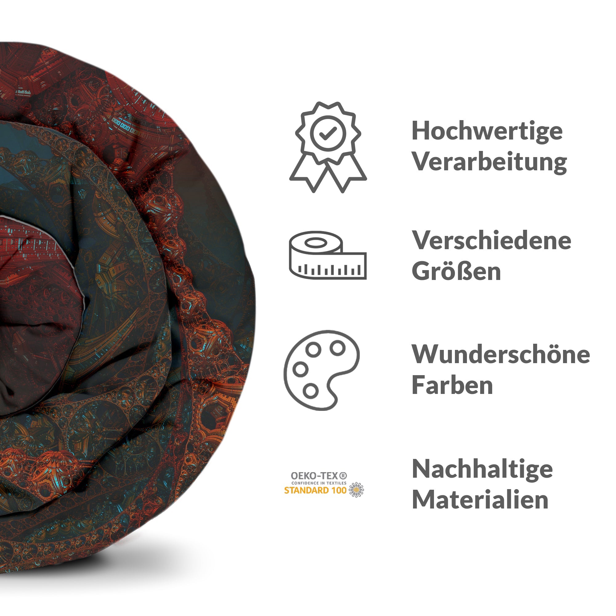 Therapiedekens beddengoedset met Chinese tekst