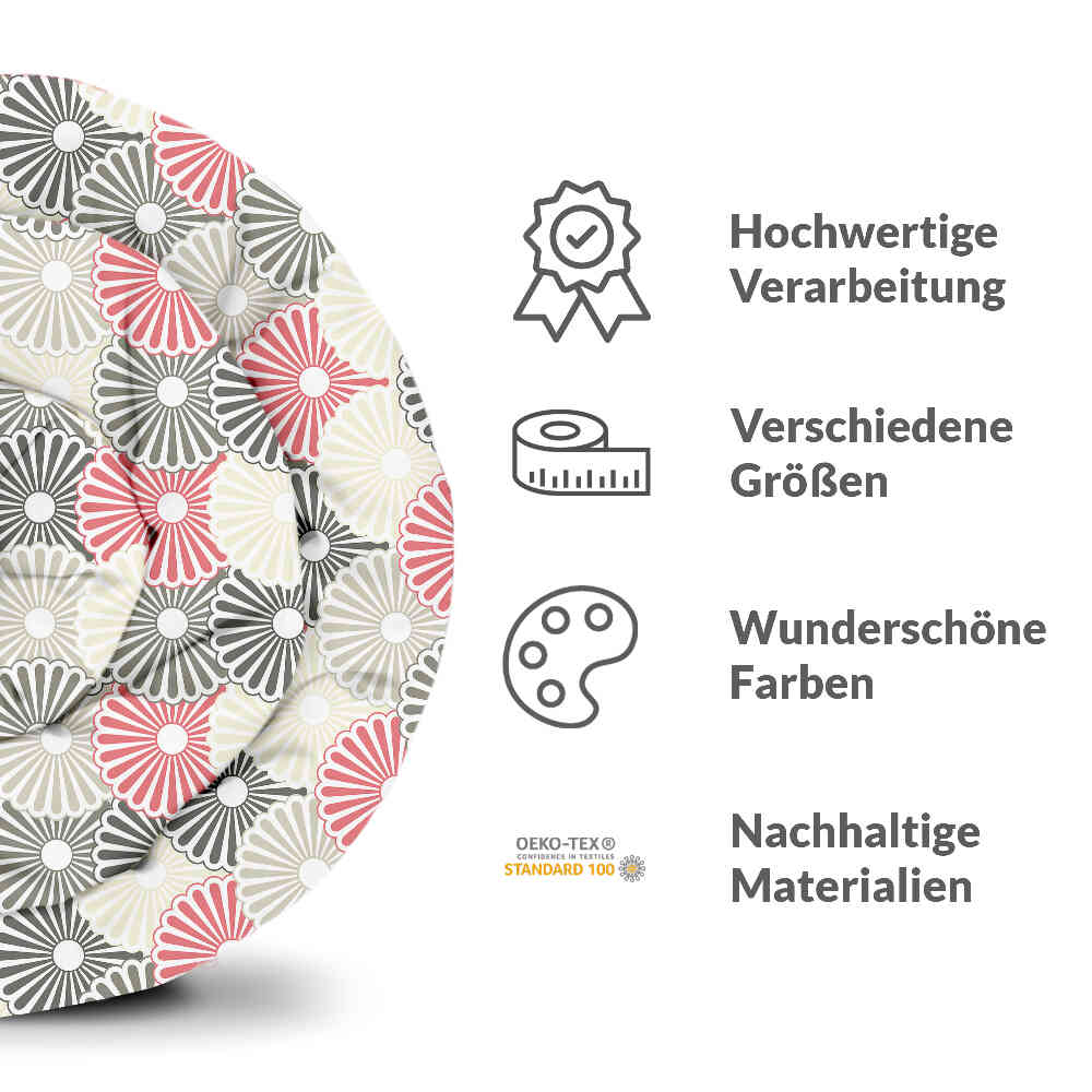 Original Therapiedecke - Baumwoll Bettwäsche Set bunte abstrakte Blumen