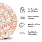 Originele therapiedeken - katoenen hoes Boho oranje