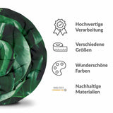 Therapiedekens beddengoed set met Monstera plant