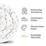 Therapiedekens beddengoed set wit met hartjes