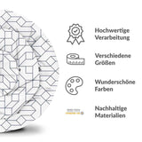 Originele therapiedeken - katoenen hoes wit met zwart patroon