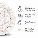 Therapiedekens beddengoed set wit met halve cirkels