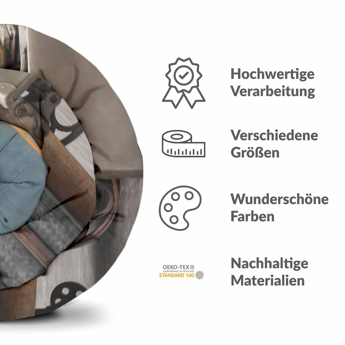 Original Therapiedecke - Baumwollbezug mit Kisten