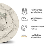 Originele therapiedeken - katoenen hoes beige met slang