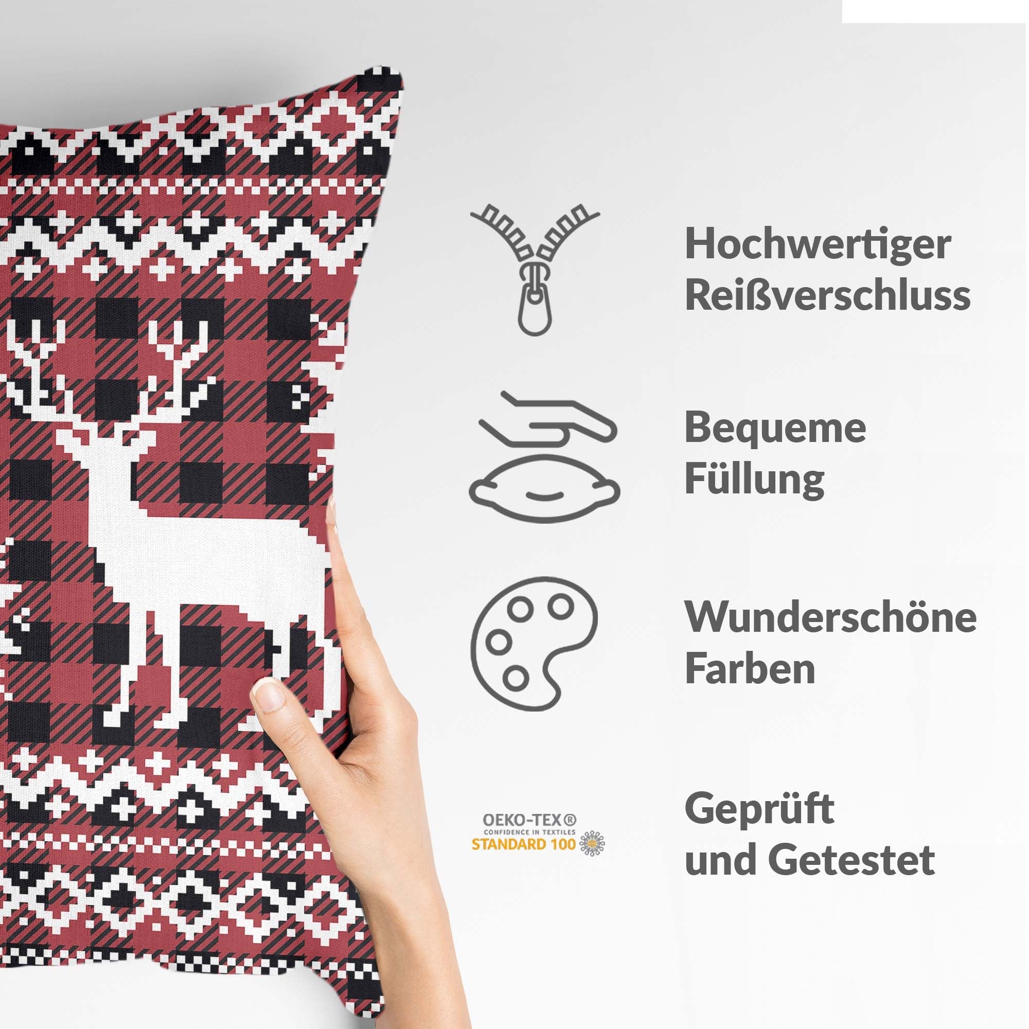 Gezondheidskussen Karo met rendier