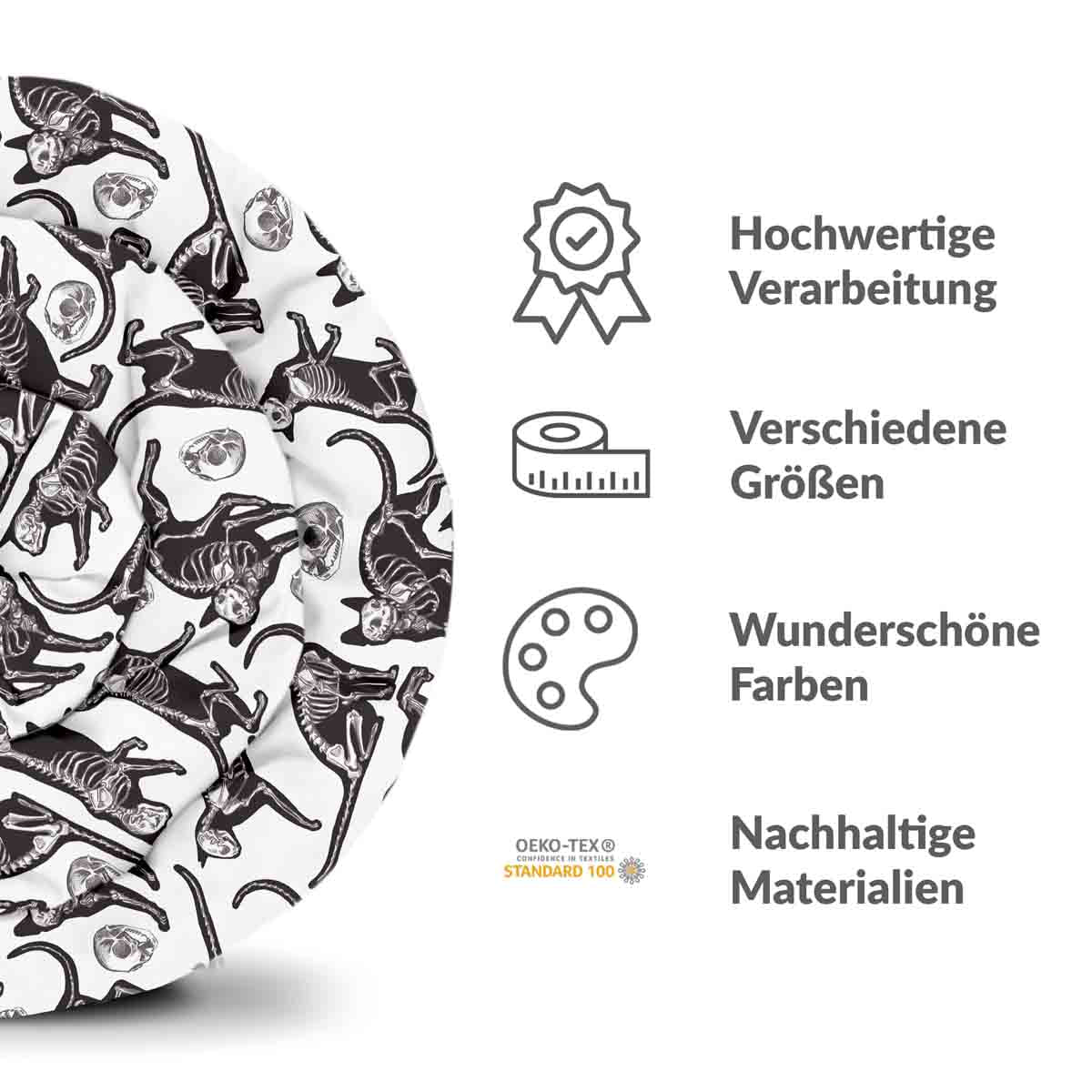 Original Therapiedecke - Baumwollbezug Halloween Katze