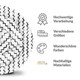 Originele therapiedeken - katoenen hoes wit zigzag