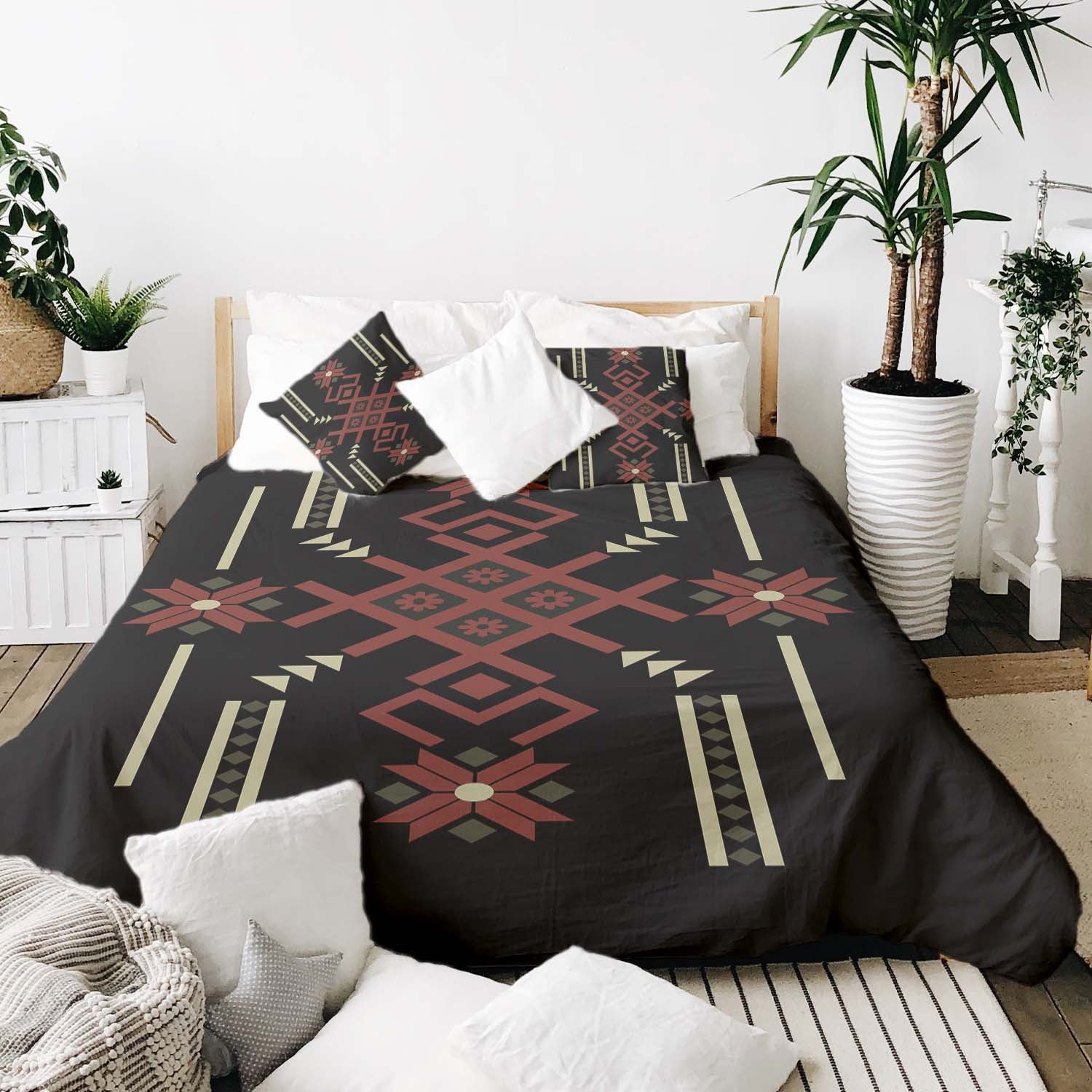 Therapiedekens beddengoedset met grote sneeuwvlok