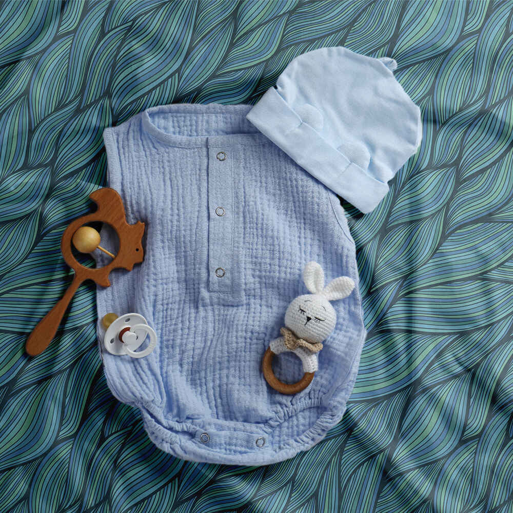 Therapiedekens Beddengoed Set Gevlochten groen