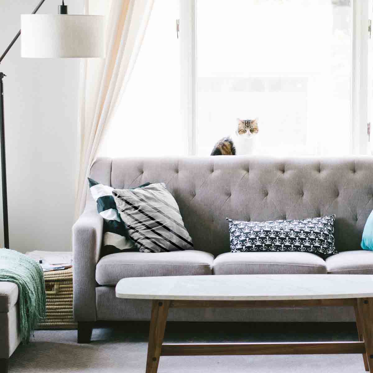 Gezondheidskussen Grijze Dwarsstrepen