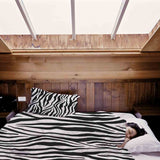 Originele therapiedeken - katoenen hoes zebraprint