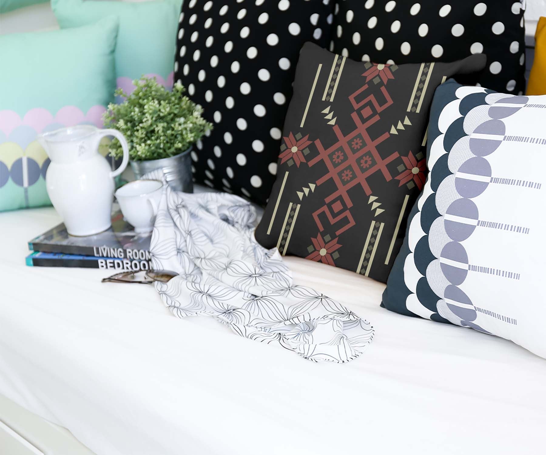 Gezondheidskussen met grote sneeuwvlok