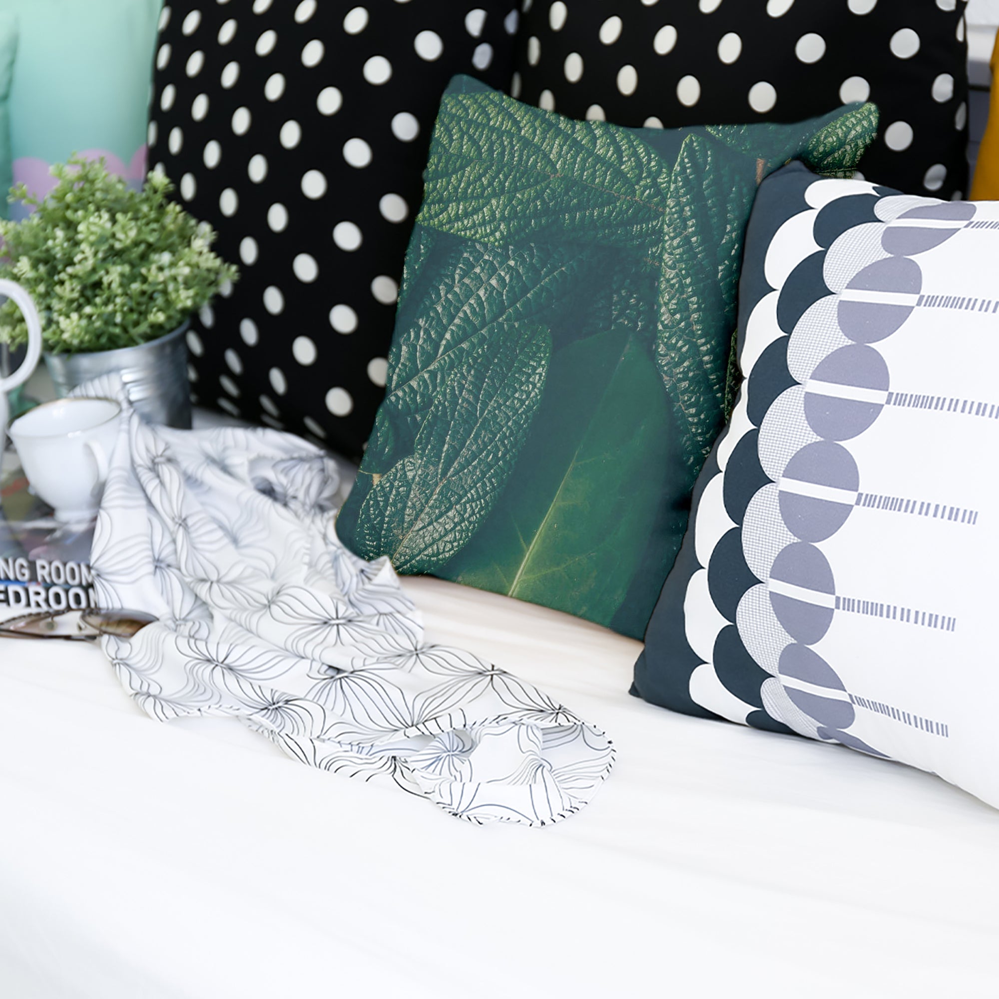 Gesundheitskissen Grüne Blätter