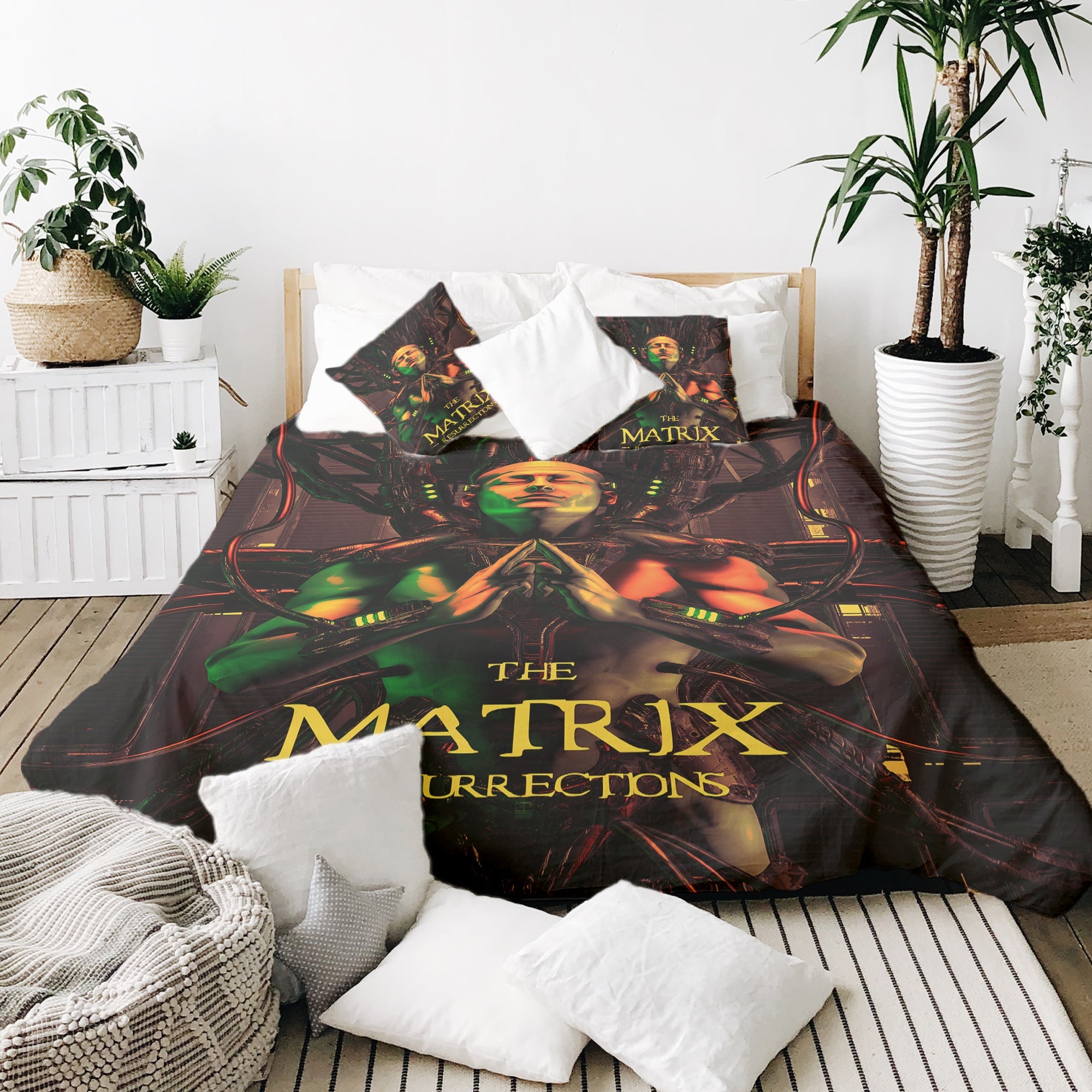 Originele therapiedeken - katoenen hoes bruin matrix