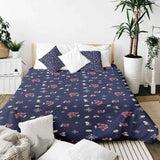 Originele therapiedeken - katoenen hoes blauw zwarte bes