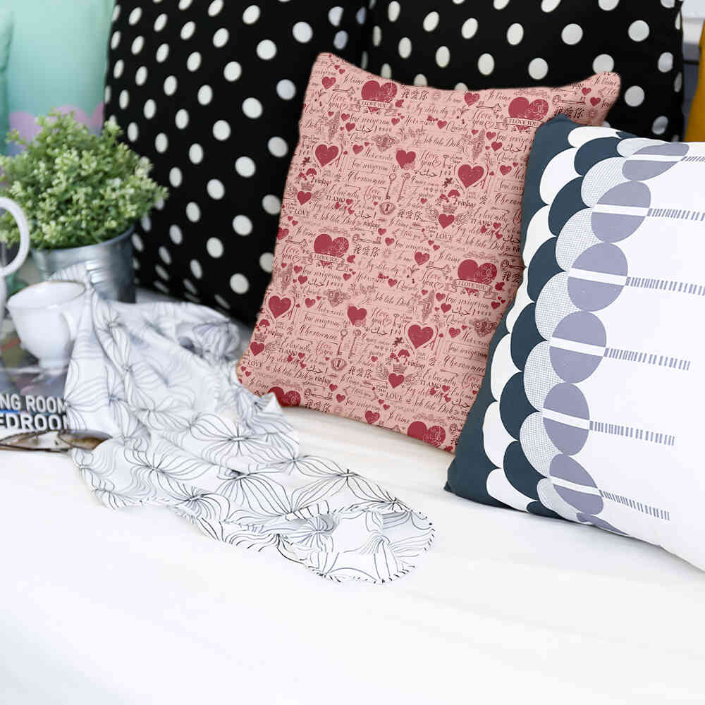 Gezondheidskussen Roze Ik hou van jou