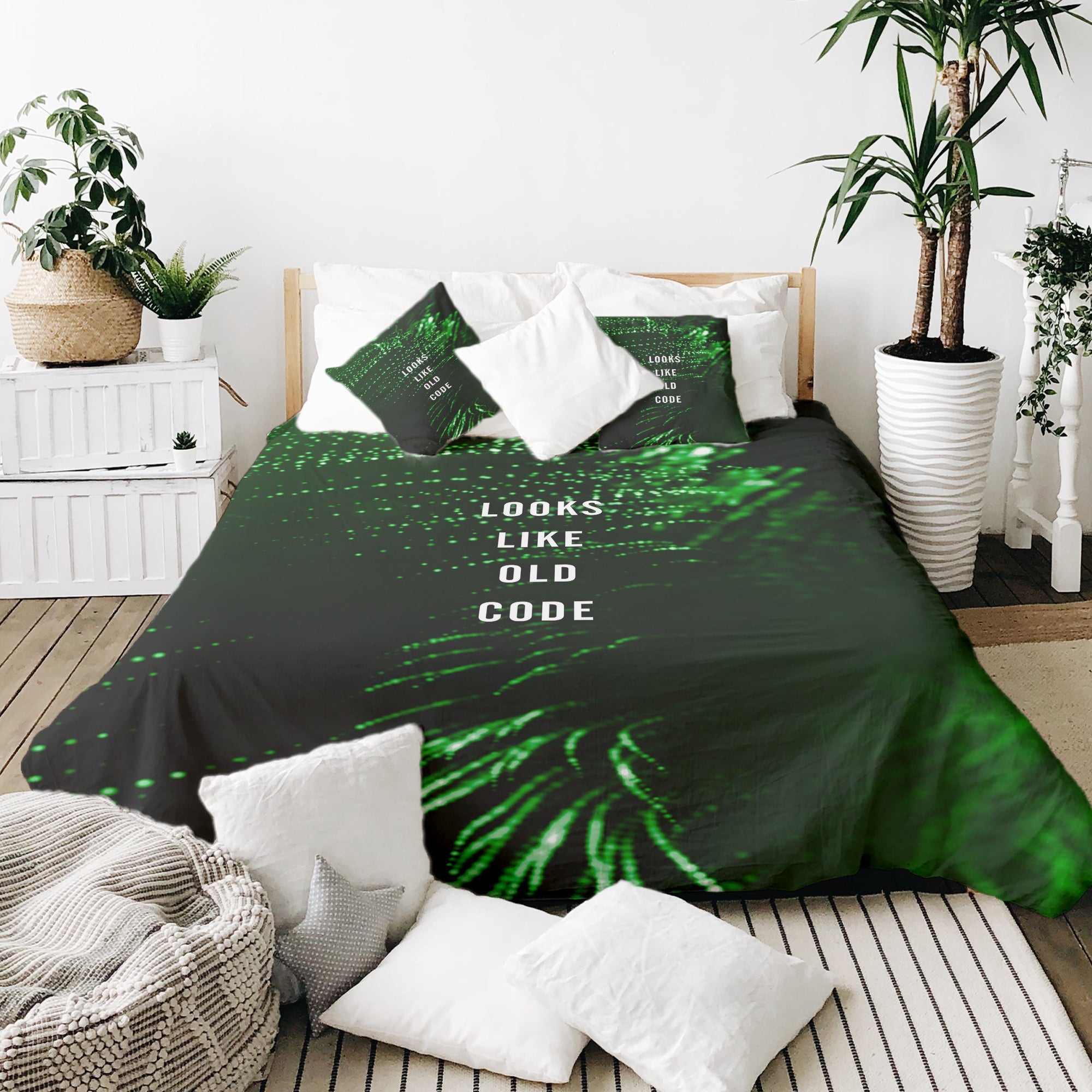 Originele therapiedeken - katoenen hoes groen Looks Like