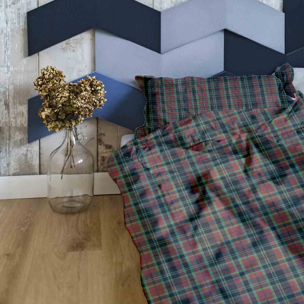 Original Therapiedecke - Baumwoll Bettwäsche Set weihnachtliches Karo