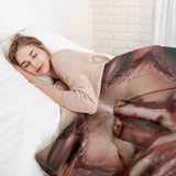 Originele therapiedeken - katoenen hoes Halloween gezicht