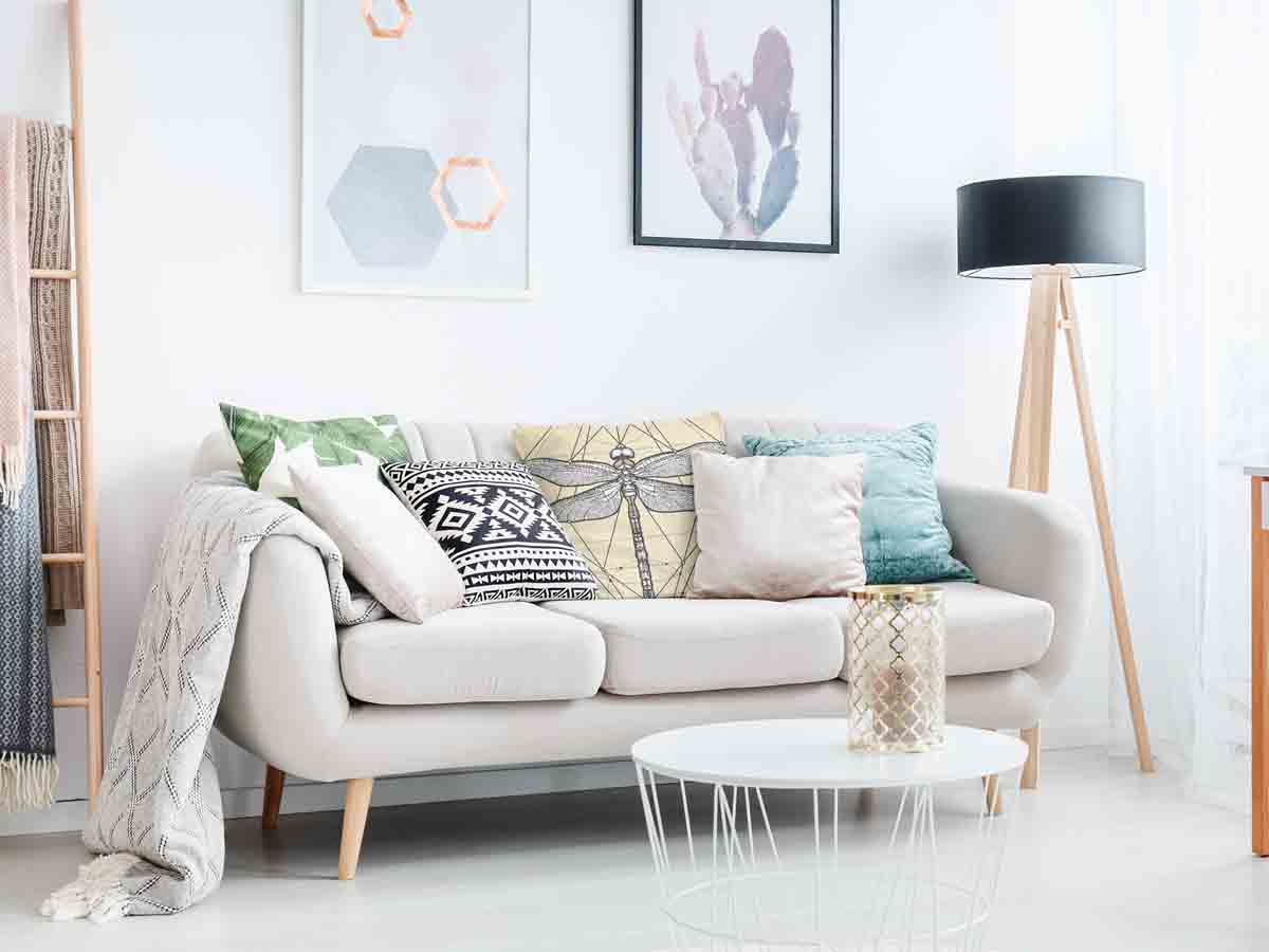 Gezondheidskussen Geel met Libel