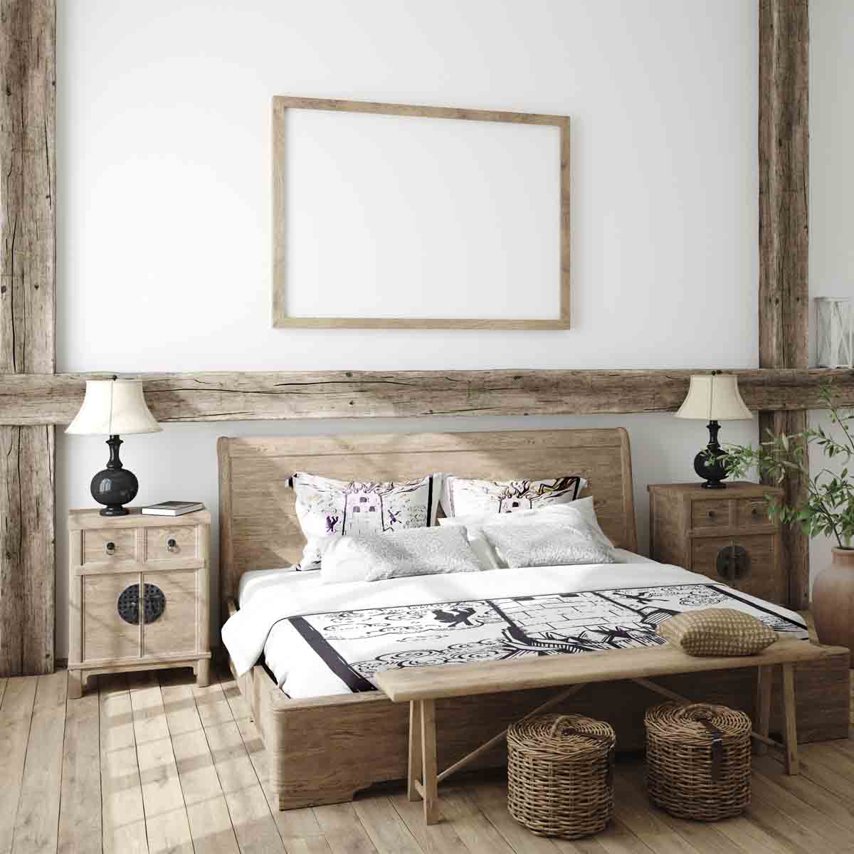 Therapiedekens Beddengoed Set Wit met Toren