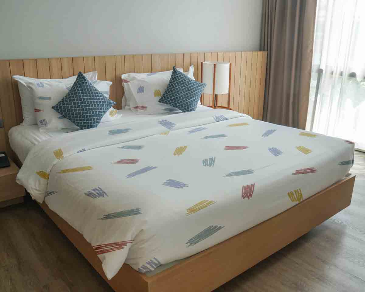 Therapiedekens Beddengoed Set kleurrijke strepen