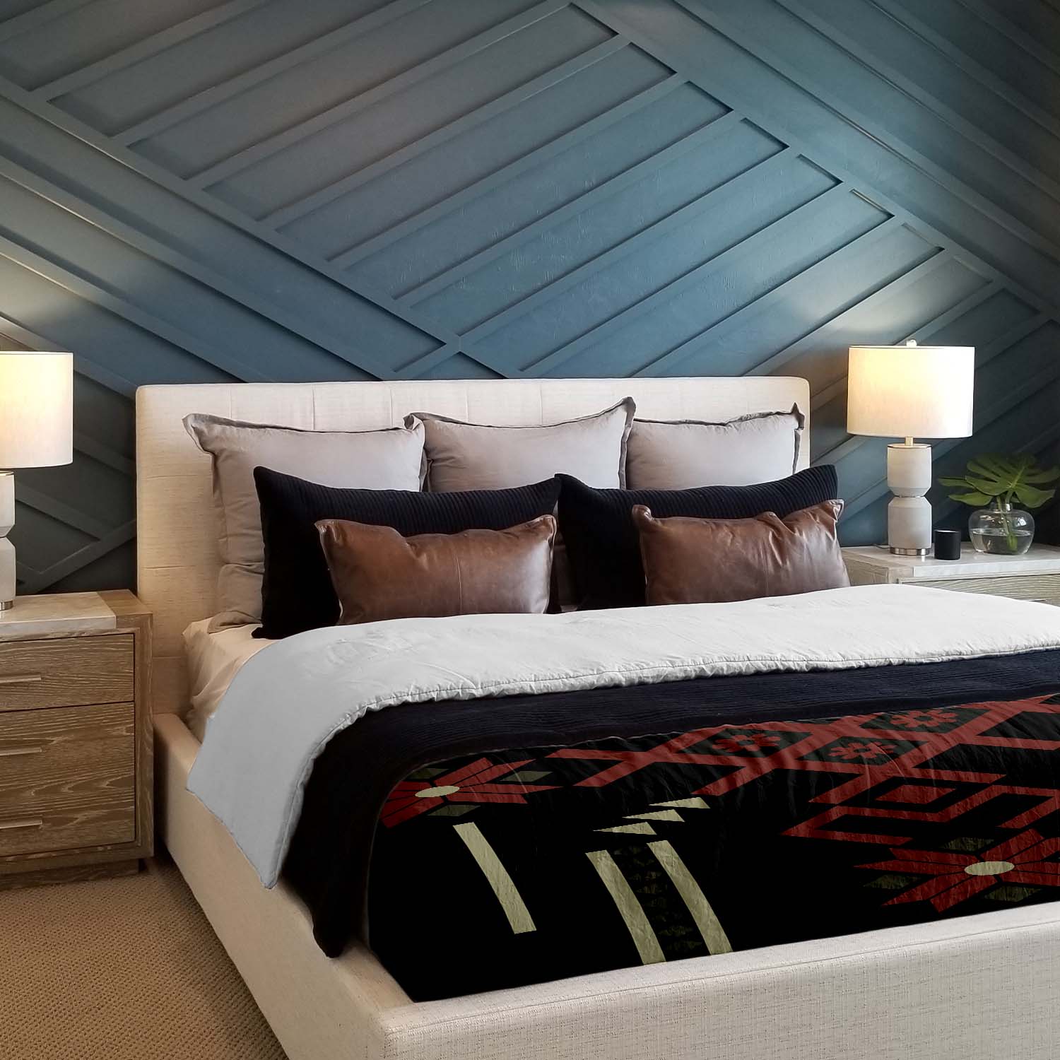 Therapiedekens beddengoedset met grote sneeuwvlok