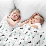 Originele therapiedeken - katoenen hoes wit indiaan