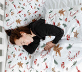 Therapiedekens beddengoed set witte kersttijd