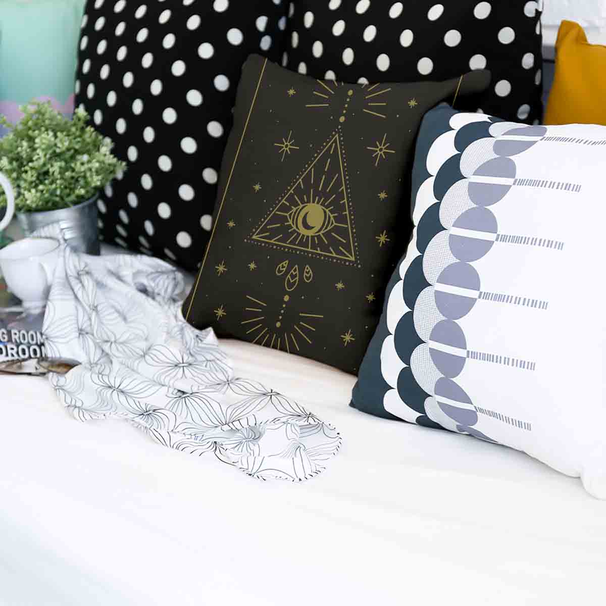 Gesundheitskissen Schwarz Sonne und Kosmos