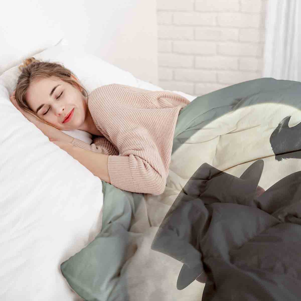 Therapiedekens Beddengoed Set Man in het Maanlicht