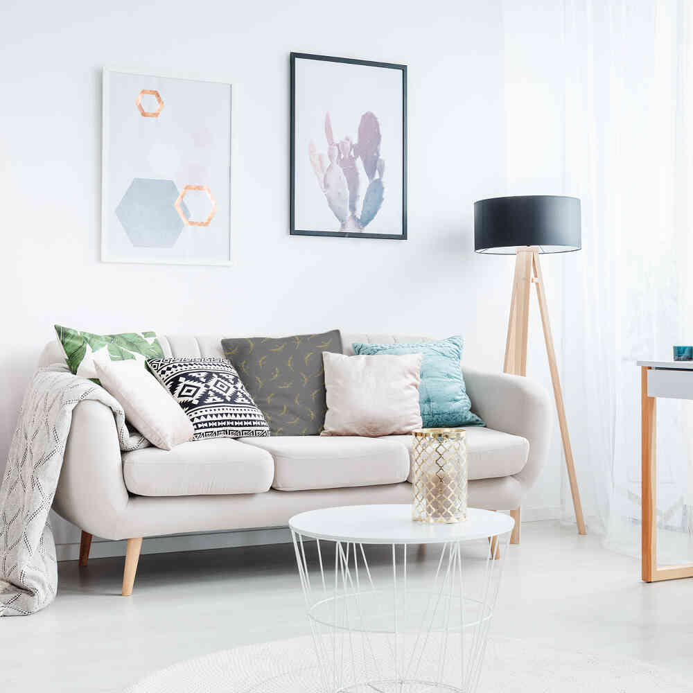 Gesundheitskissen Grau mit Weizen