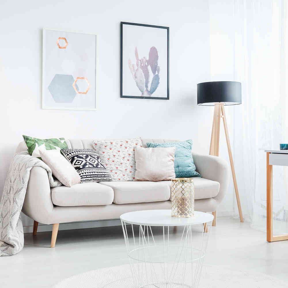 Gezondheidskussen wit met Love opschrift