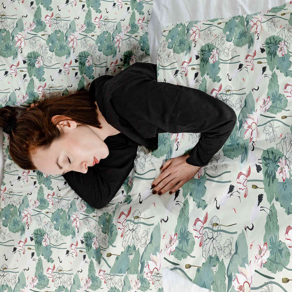 Original Therapiedecke - Baumwoll Bettwäsche Set Seerose