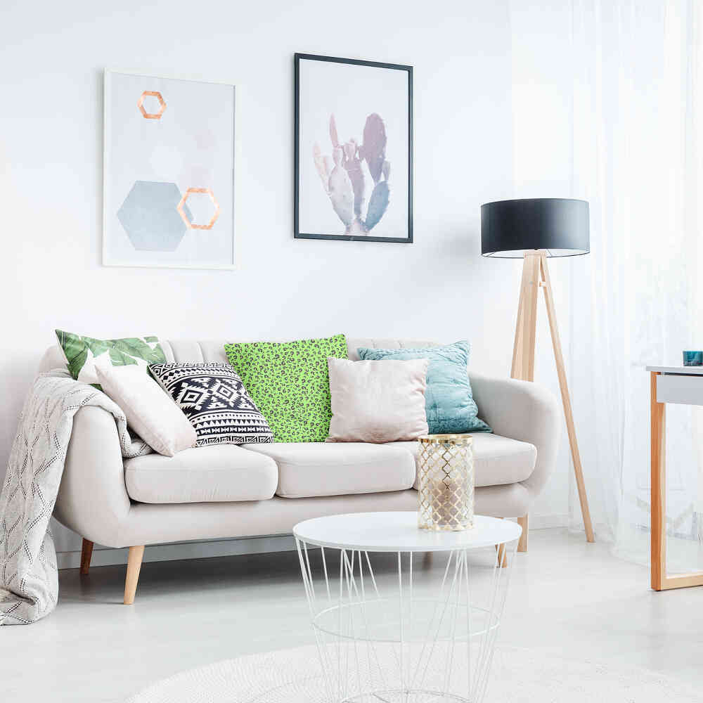 Gesundheitskissen Hellgrün mit Fragezeichen