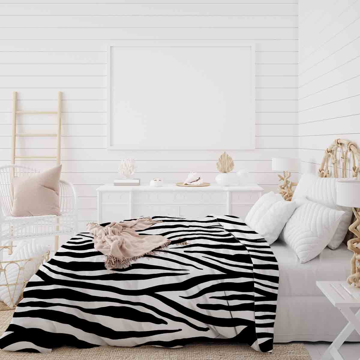 Original Therapiedecke - Baumwollbezug Zebra Print
