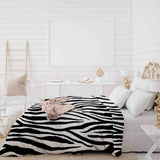 Originele therapiedeken - katoenen hoes zebraprint