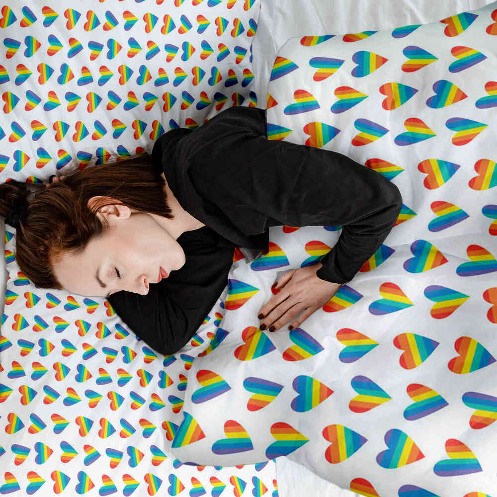 Original Therapiedecke - Baumwollbezug LOVE IS LOVE