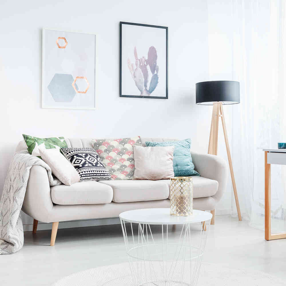 Gezondheidskussen kleurrijke abstracte bloemen