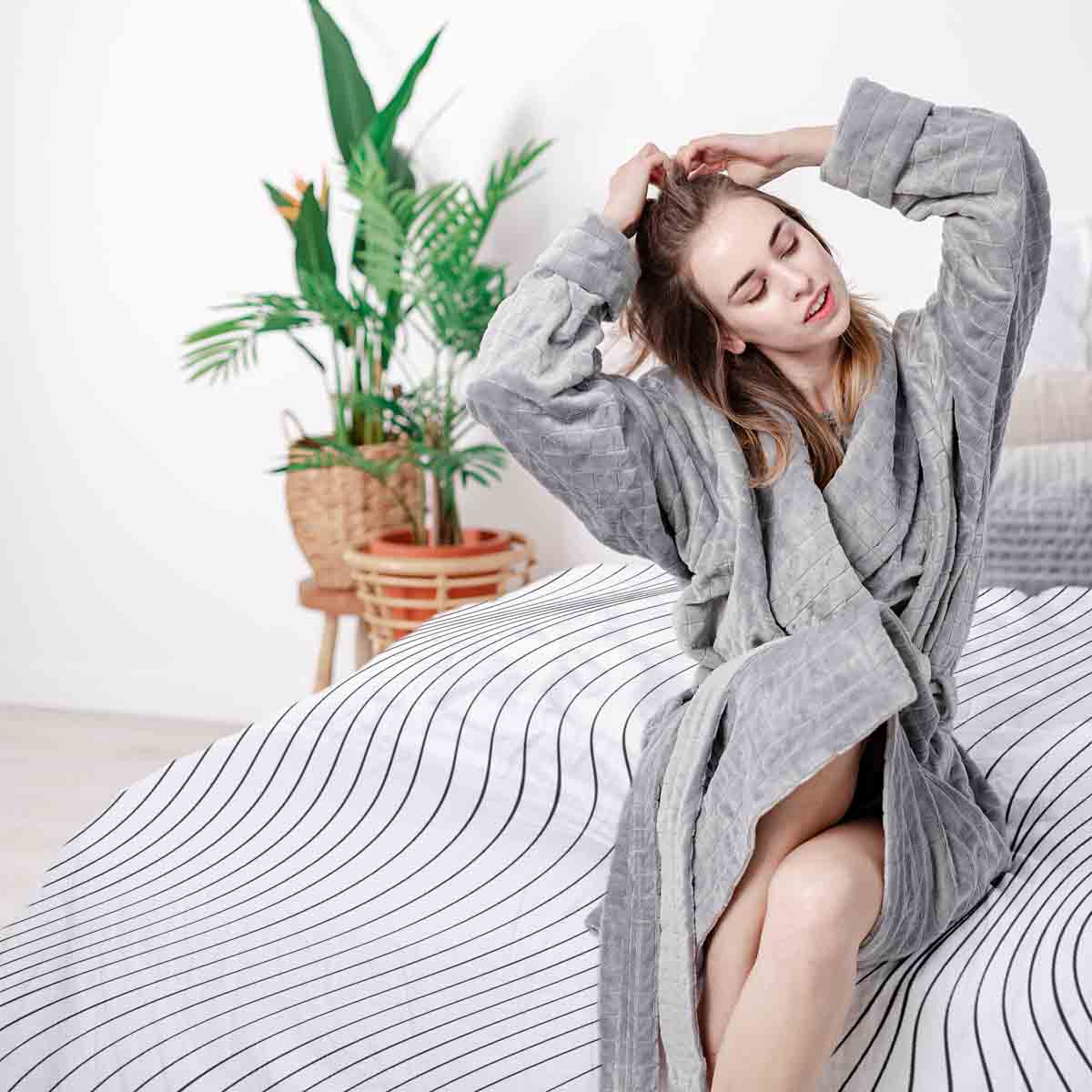 Original Therapiedecke - Baumwoll Bettwäsche Set Schwarze Radiowellen