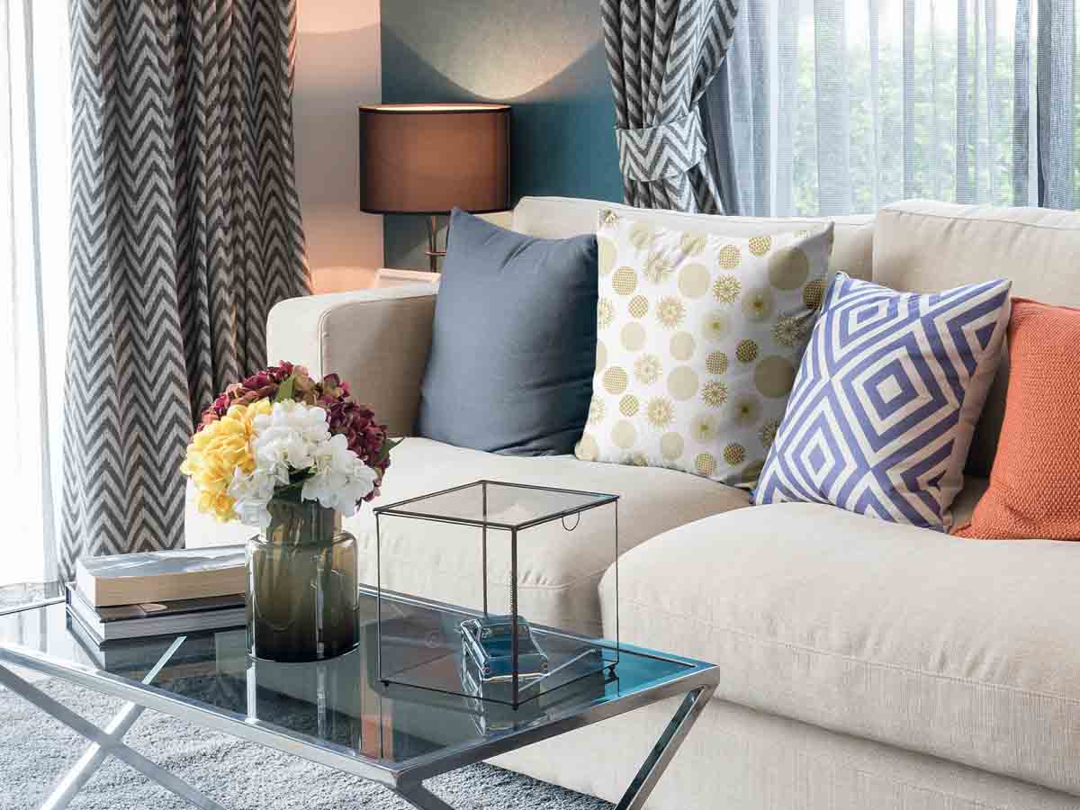 Gezondheidskussen gouden kerstversiering