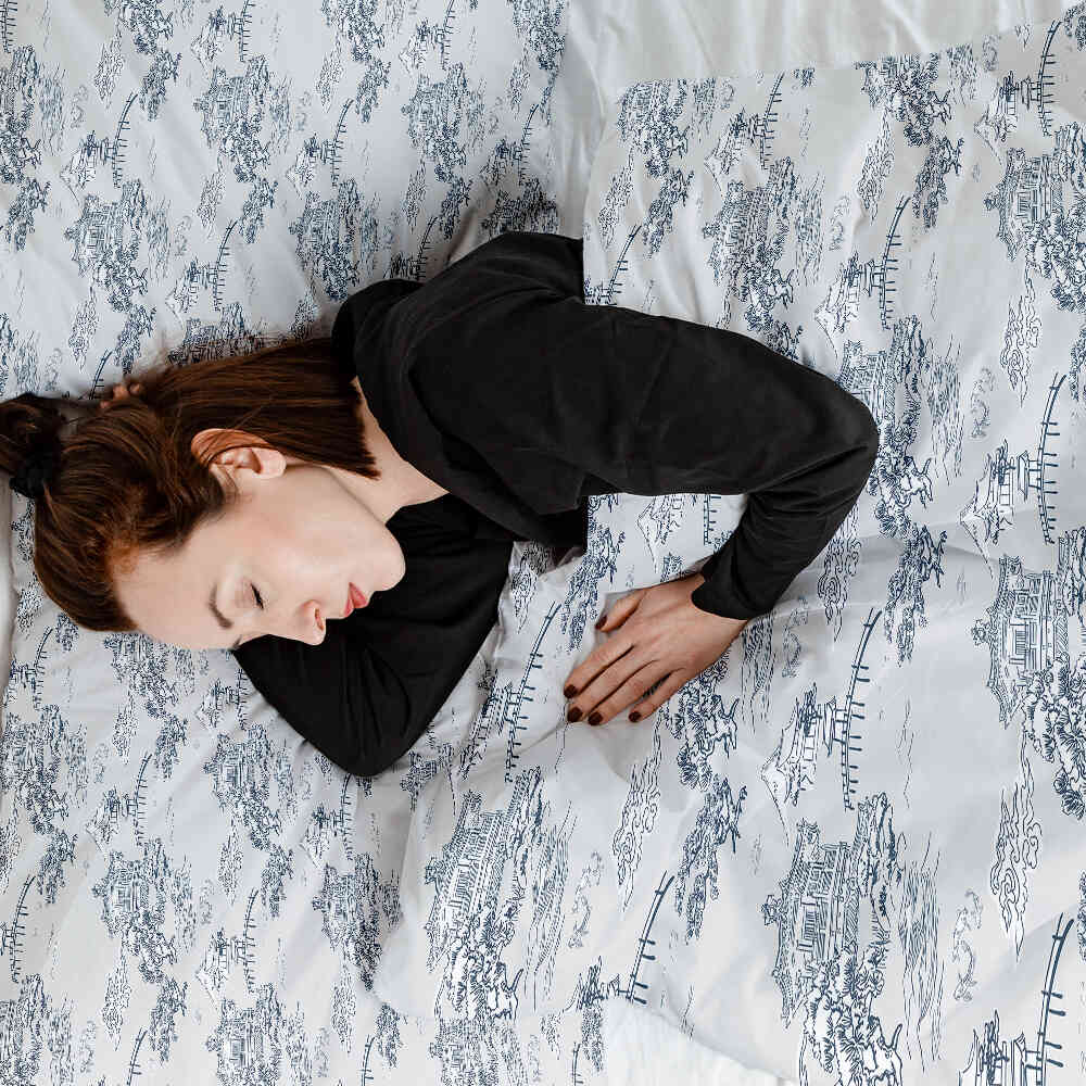 Therapiedekens Beddengoed Set Grijs Chinese Muur