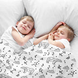 Originele therapiedeken - katoenen hoes Noordpool