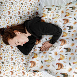 Therapiedekens beddengoed set wit met kippen