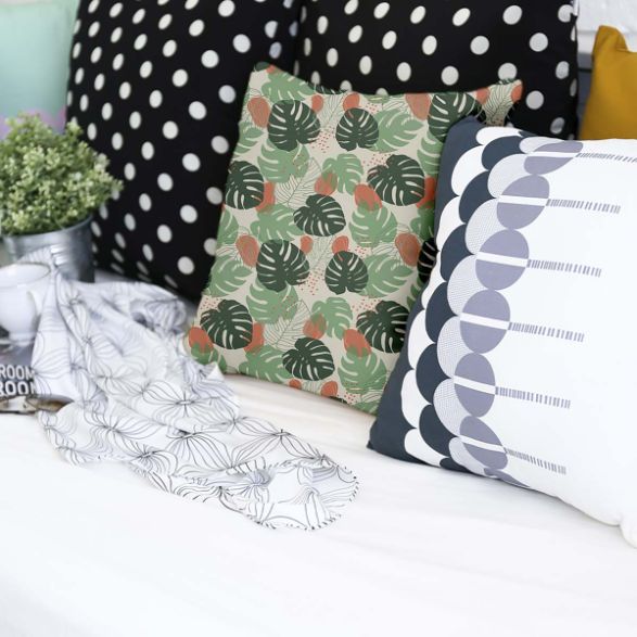 Gezondheidskussen Helder Monstera