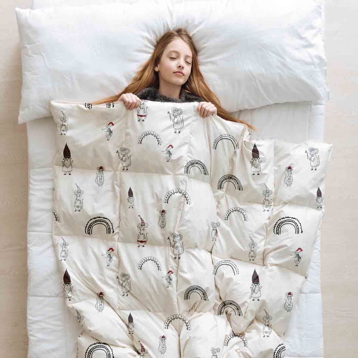 Original Therapiedecke - Baumwoll Bettwäsche Set mit Mäusen