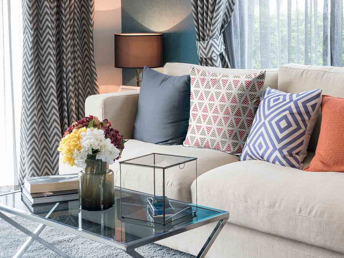 Gezondheidskussen kerstige driehoeken